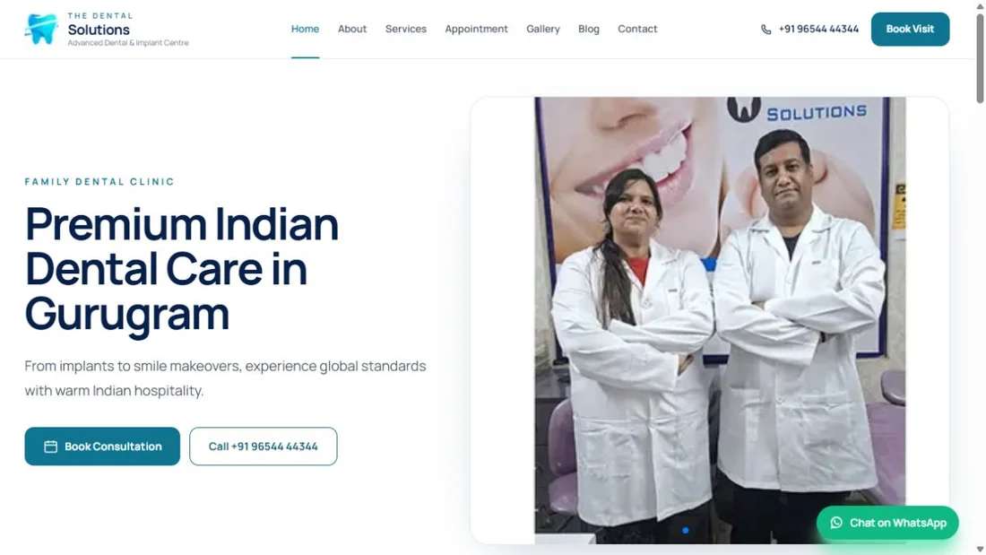 The Dental Solutions public website preview